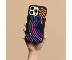 Dėklas Telforceone DIY Snake case for iPhone 16 Pro 6,3" juodas
