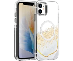 Dėklas Telforceone Epoxy Mag case for iPhone 11 baltas