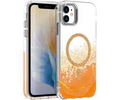 Dėklas Telforceone Epoxy Mag case for iPhone 11 oranžinis