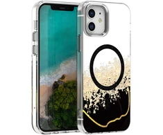 Dėklas Telforceone Epoxy Mag case for iPhone 12 / 12 Pro 6,1" juodas