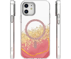 Dėklas Telforceone Epoxy Mag case for iPhone 12 / 12 Pro 6,1" pink