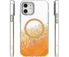 Dėklas Telforceone Epoxy Mag case for iPhone 12 / 12 Pro 6,1" oranžinis