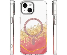 Dėklas Telforceone Epoxy Mag case for iPhone 13 / 14 6,1" pink