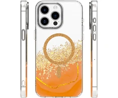 Dėklas Telforceone Epoxy Mag case for iPhone 14 Pro 6,1" oranžinis