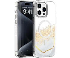 Dėklas Telforceone Epoxy Mag case for iPhone 14 Pro 6,1" baltas