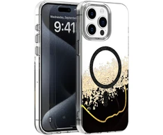 Dėklas Telforceone Epoxy Mag case for iPhone 15 Pro 6,1" juodas