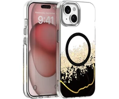 Dėklas Telforceone Epoxy Mag case for iPhone 15 6,1" juodas
