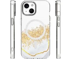 Dėklas Telforceone Epoxy Mag case for iPhone 15 6,1" baltas