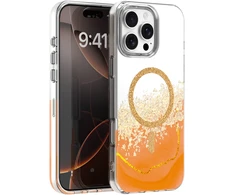 Dėklas Telforceone Epoxy Mag case for iPhone 16 Pro Max 6,9" oranžinis