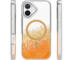 Dėklas Telforceone Epoxy Mag case for iPhone 16 6,1" oranžinis