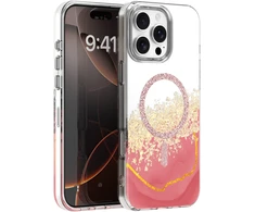 Dėklas Telforceone Epoxy Mag case for iPhone 16 Pro Max 6,9" pink