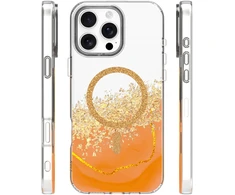 Dėklas Telforceone Epoxy Mag case for iPhone 16 Pro Max 6,9" oranžinis