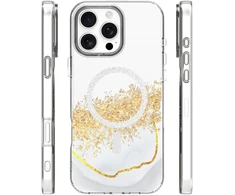 Dėklas Telforceone Epoxy Mag case for iPhone 16 Pro Max 6,9" baltas
