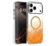 Dėklas Telforceone Epoxy Mag case for iPhone 17 Pro Max 6,9'' oranžinis