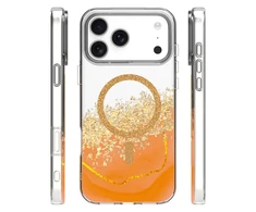 Dėklas Telforceone Epoxy Mag case for iPhone 17 Pro Max 6,9'' oranžinis