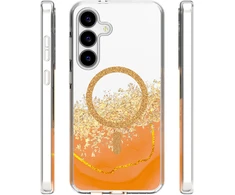 Dėklas Telforceone Epoxy Mag case for Samsung Galaxy S25 FE oranžinis