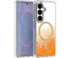 Dėklas Telforceone Epoxy Mag case for Samsung Galaxy S24 / S25 oranžinis