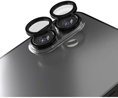 Telforceone „Eteri“ kameros objektyvo apsauga, skirta „iPhone 17“, juoda