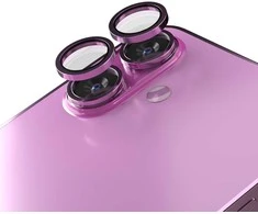 Telforceone Etteri camera lens protector for iPhone 16 / 16 Plus rose pink