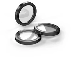 Telforceone Etteri camera lens protector for iPhone 15 Pro / 15 Pro Max juodas
