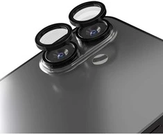 Telforceone Etteri camera lens protector for iPhone 16 / 16 Plus juodas
