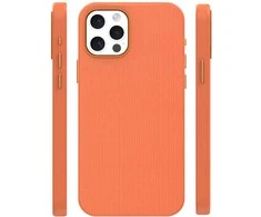 Dėklas Telforceone Etteri Elegant Mag case for iPhone 12 / 12 Pro 6,1'' oranžinis