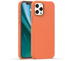 Dėklas Telforceone Etteri Elegant Mag case for iPhone 12 / 12 Pro 6,1'' oranžinis