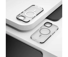 Telforceone „Etteri Icy Mag“ dėklas, skirtas „iPhone 15 Pro 6,1“; juodas