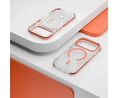 Telforceone Etteri Icy Mag dėklas, skirtas iPhone 16 Pro 6.3" oranžinė