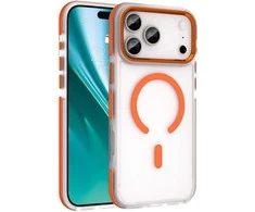 Dėklas Telforceone Etteri Icy Mag case for iPhone 15 6,1" oranžinis