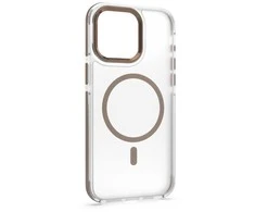 Dėklas Telforceone Etteri Icy Mag case for iPhone 15 Pro 6,1" auksinis