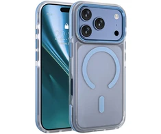 Telforceone Etteri Icy Mag dėklas, skirtas iPhone 17 Pro / 18 Pro, dangaus mėlyna
