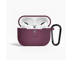 Dėklas Telforceone Etteri silicone case for AirPods Pro 3 dark cherry