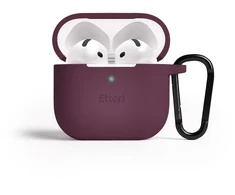Dėklas Telforceone Etteri silicone case for AirPods 4 dark cherry