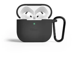 Etteri silikoninis dėklas AirPods 4 juodas