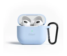 Etteri silikoninis dėklas AirPods 3 šviesiai mėlynas