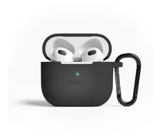Etteri silikoninis dėklas AirPods 3 juodas