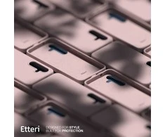 Etteri silikoninis Mag dėklas, skirtas Samsung Galaxy S25, šviesiai rožinis