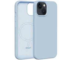 Dėklas Telforceone Etteri Silicone Mag Apple iPhone 13 6,1" žydros spalvos