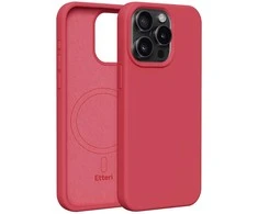 Dėklas Telforceone Etteri Silicone Mag Apple iPhone 15 Pro Max 6.7" aviečių