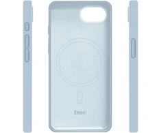 Dėklas Telforceone Etteri Silicone Mag case for iPhone 16e / 17e light mėlynas