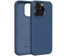 Dėklas Telforceone Etteri Silicone Mag Apple iPhone 15 Pro Max 6,7" mėlynos spalvos