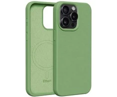 Dėklas Telforceone Etteri Silicone Mag Apple iPhone 15 Pro Max 6,7" šviesiai žalios spalvos