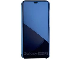 Dėklas Telforceone Fold Mirror View Case for Samsung Galaxy S23 FE mėlynas
