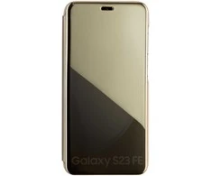 Dėklas Telforceone Fold Mirror View Case for Samsung Galaxy A14 4G / A14 5G auksinis