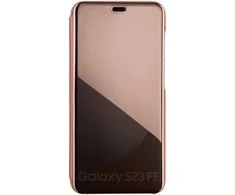 Dėklas Telforceone Fold Mirror View Case for Samsung Galaxy S23 FE pink
