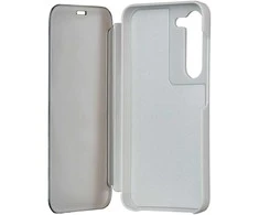 Dėklas Telforceone Fold Mirror View Case for Samsung Galaxy A14 4G / A14 5G sidabrinis