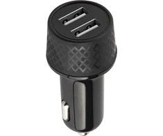 Forever automobilinis įkroviklis 1xUSB 2,4A + 1xUSB QC 3.0 LA-03 juodos spalvos