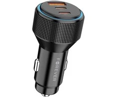 Telforceone Oem Forever įkrovimo stotelė PD QC CC-07-66ACC 1x USB-A 2x USB-C 66W juoda