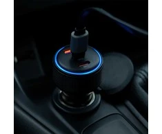 Forever CC-07-66ACC PD QC automobilinis įkroviklis 1x USB-A 2x USB-C 66W juodas